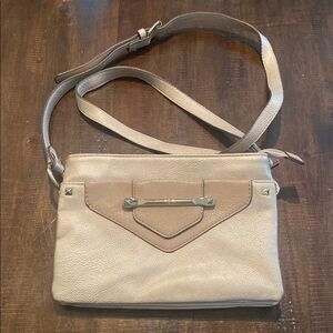 Cream and Tan Women's Bag Purse Jennifer Lopez